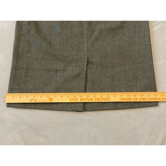 Dalton Pencil Skirt 100% Wool Shell Gray Size 12 Flawed - Picture 4 of 12